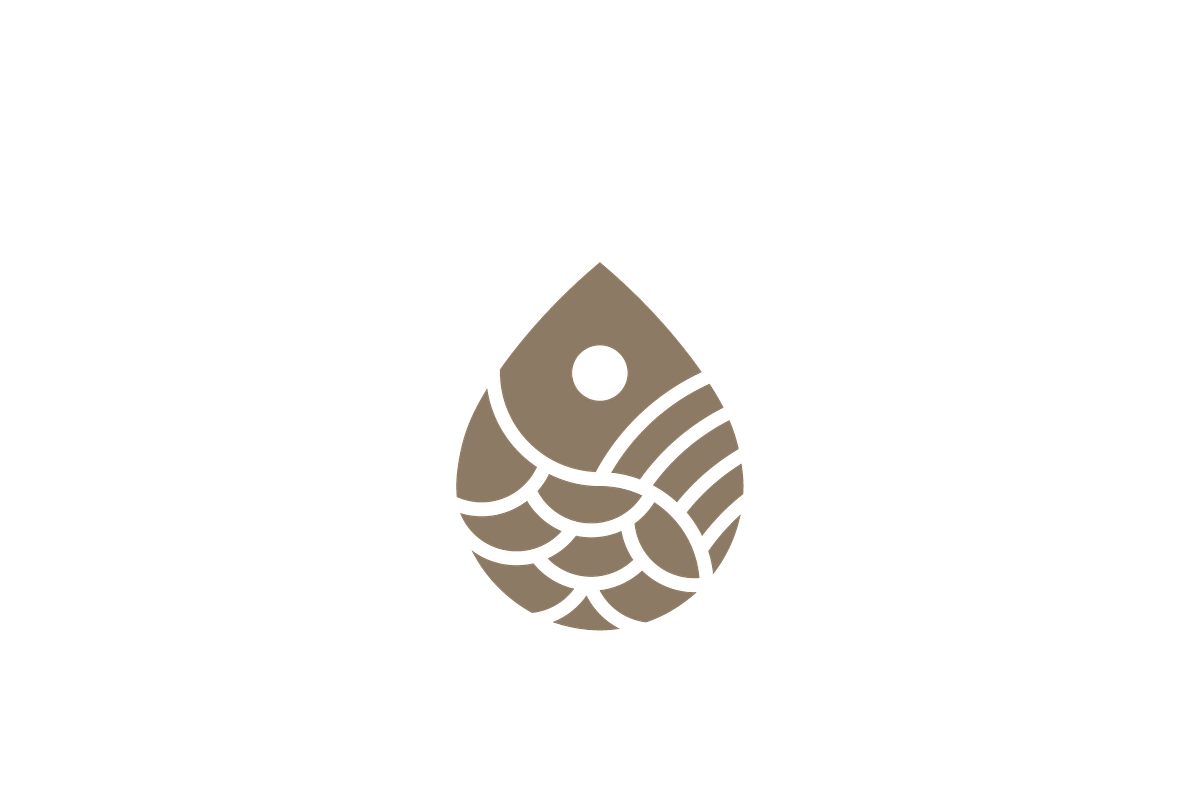 Fish Drop Logo 1, a Branding & Logo Template by D | S Creative Design (Photo 1 of 3)