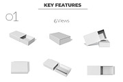 Rectangular Sliding Box Mockup, a Packaging Mockup by Sheikhadesign (Thumbnail 2 of 11)