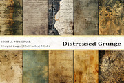 Distressed Grunge Digital Papers, a Background Graphic by BonaDesigns (Thumbnail 1 of 5)