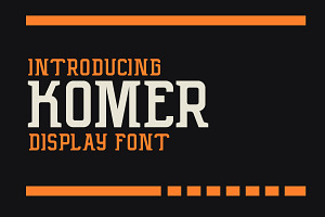 Komer Serif Display Font