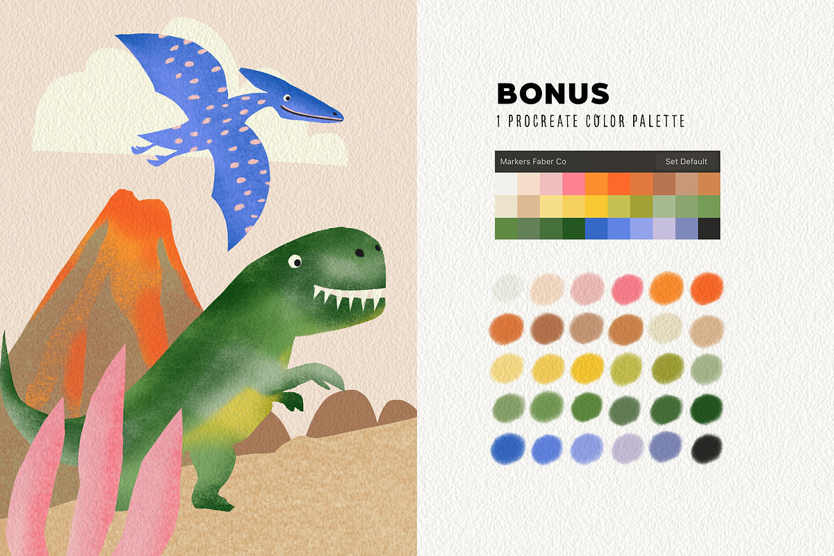 Markers Procreate Brushes, a Brush Add-On by Faber Co. (Photo 2 of 7)