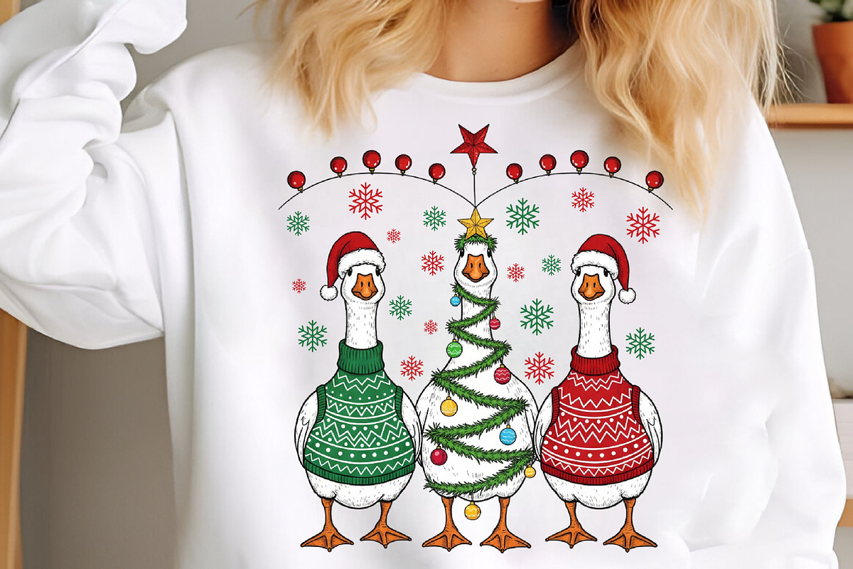 Funny Christmas Goose Png, Christmas, an Illustration by SinaCreation (Photo 3 of 7)