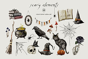 Halloween - Spoky Collection, a Seasonal Illustration by AleksaArt (Thumbnail 9 of 14)