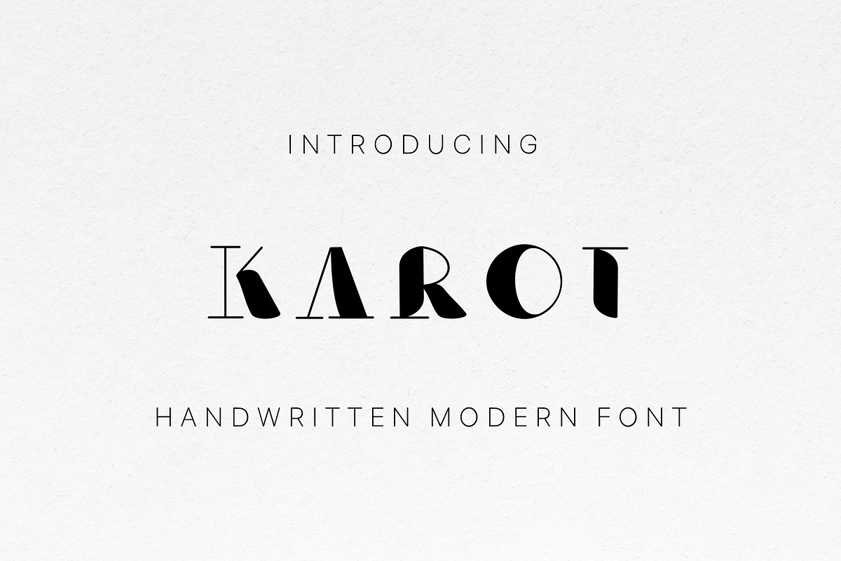 Karot - Modern serif font, a Serif Font by Sk designs (Photo 1 of 6)