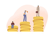 Different salary levels concept set, a Finance Illustration by Good Studio (Thumbnail 2 of 6)