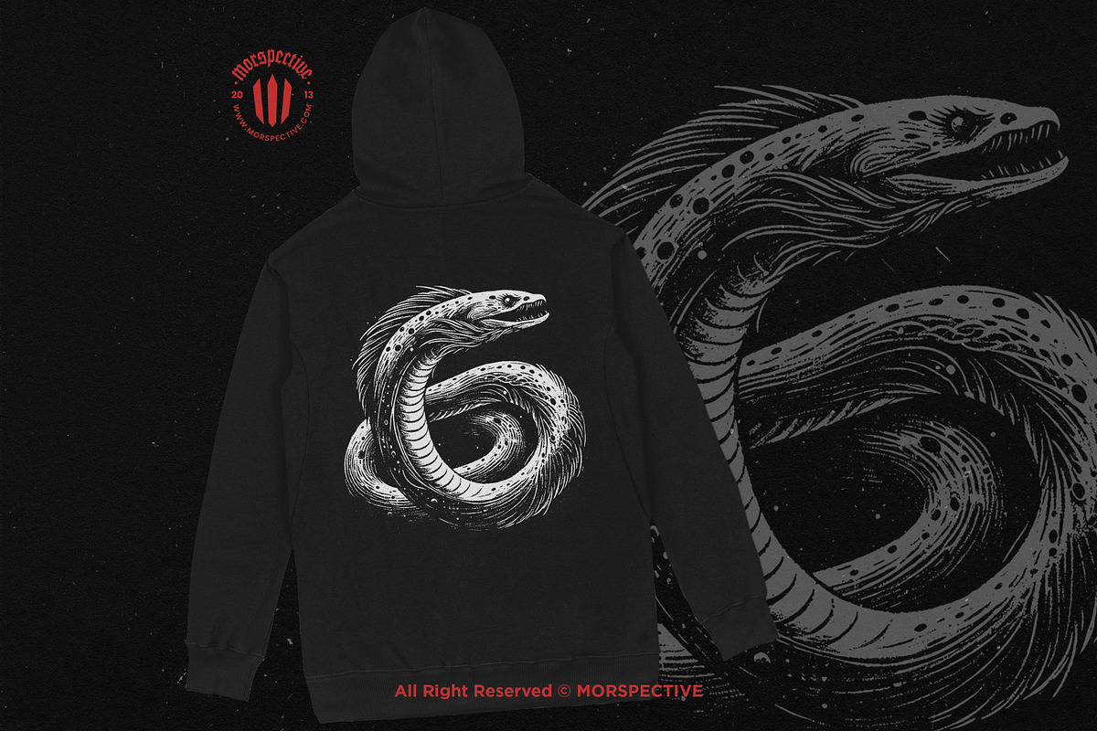 10 Bundle Dark Art Eel Aquatic Fish, an Illustration by Morspective (Photo 4 of 7)