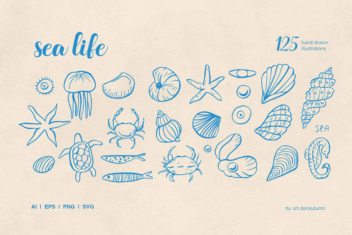 Vacation Vibes Whimsical Set, an Object Illustration by Art Dari Autumn (Photo 8 of 13)