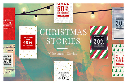 Christmas Instagram Stories V3, a Social Media Template by MinimalStudioCo