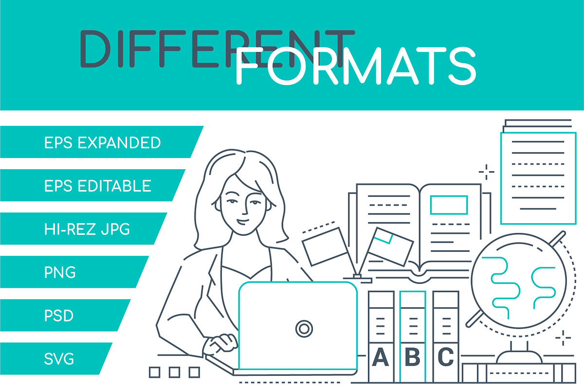Services Line Illustrations Bundle, an iPhone Mockup by Boyko Pictures (Photo 3 of 15)