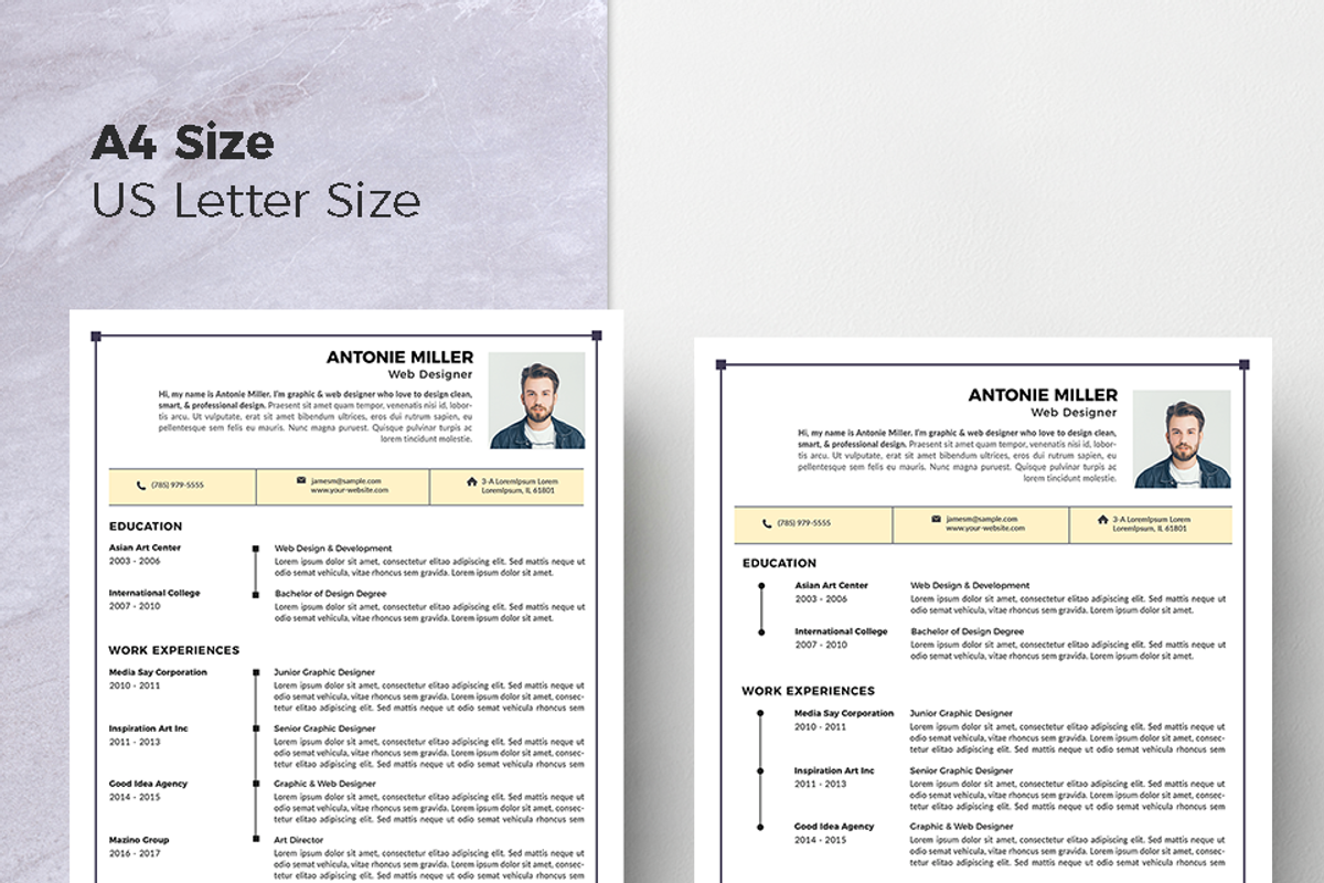Cover Letter & Resume Template, a Resume Template by Hito Graphic (Photo 7 of 8)