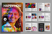 Holi Fashion And Lifestyle Magazine, a Magazine Template by ContestDesign (Thumbnail 1 of 3)