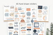 Digital stickers motivational quotes, an Illustration by Oh Mia Studio (Thumbnail 2 of 2)