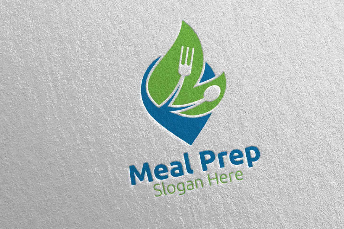 Pin Meal Prep Healthy Food Logo 26, a Branding & Logo Template by ...