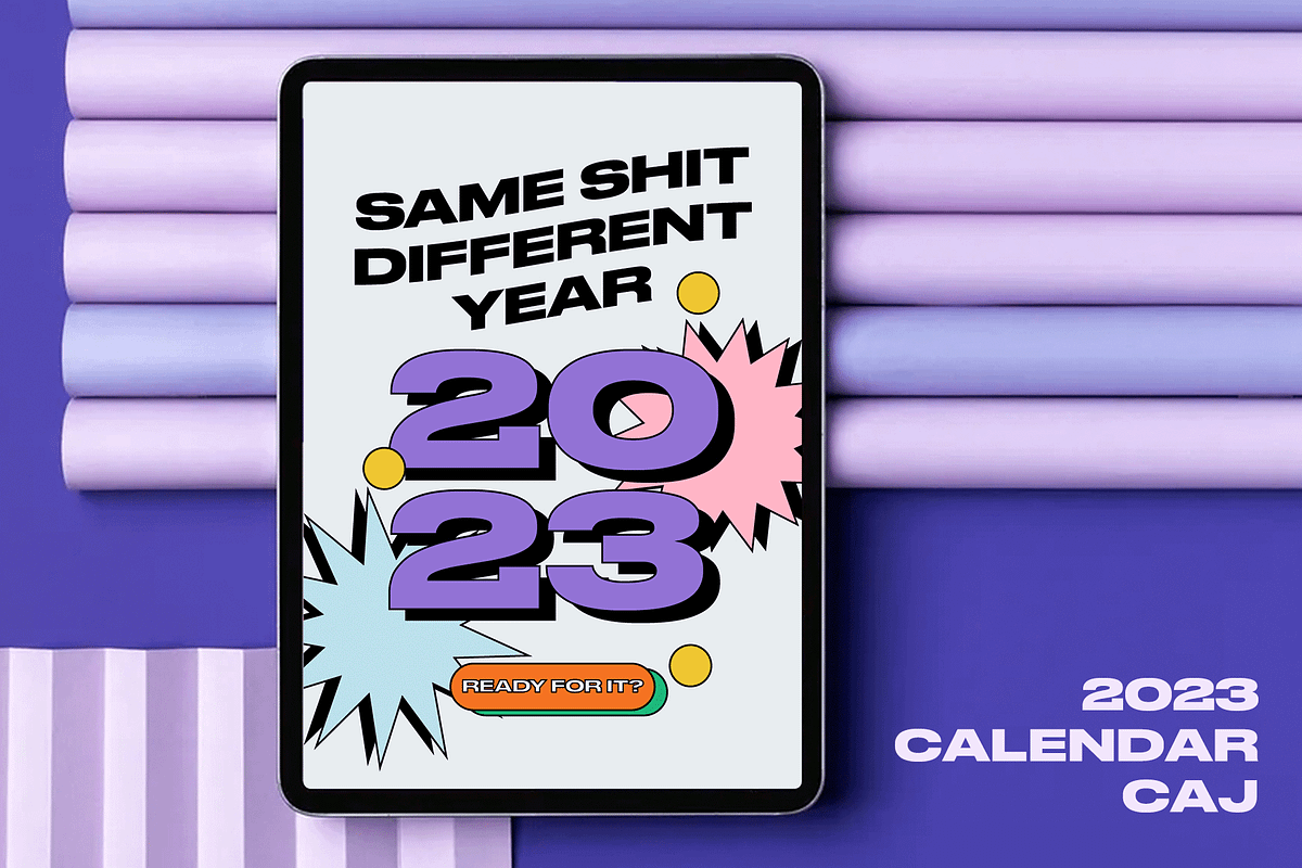 2023 Calendar | CAJ, a Stationery Template by Two Sleepy Heads Studio (Photo 3 of 4)