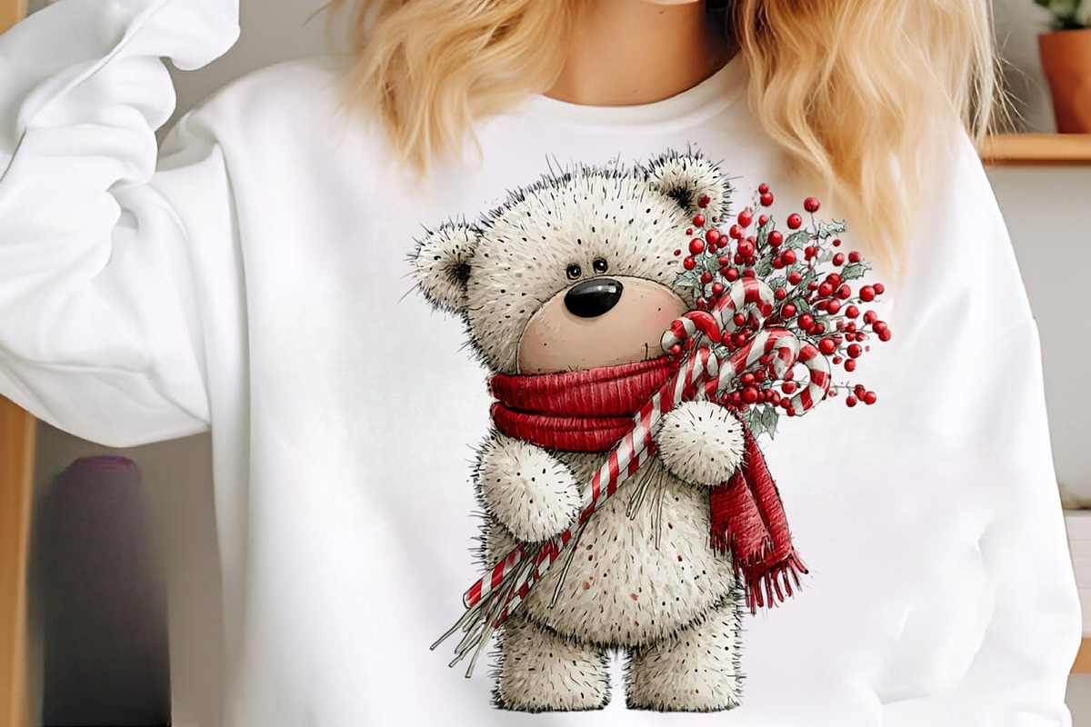 Whimsical Christmas Teddy Bear Png, a Transportation Illustration by SinaCreation (Photo 5 of 9)