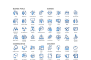 Blueline icons set, an Outline Icon by Davooda (Thumbnail 2 of 2)