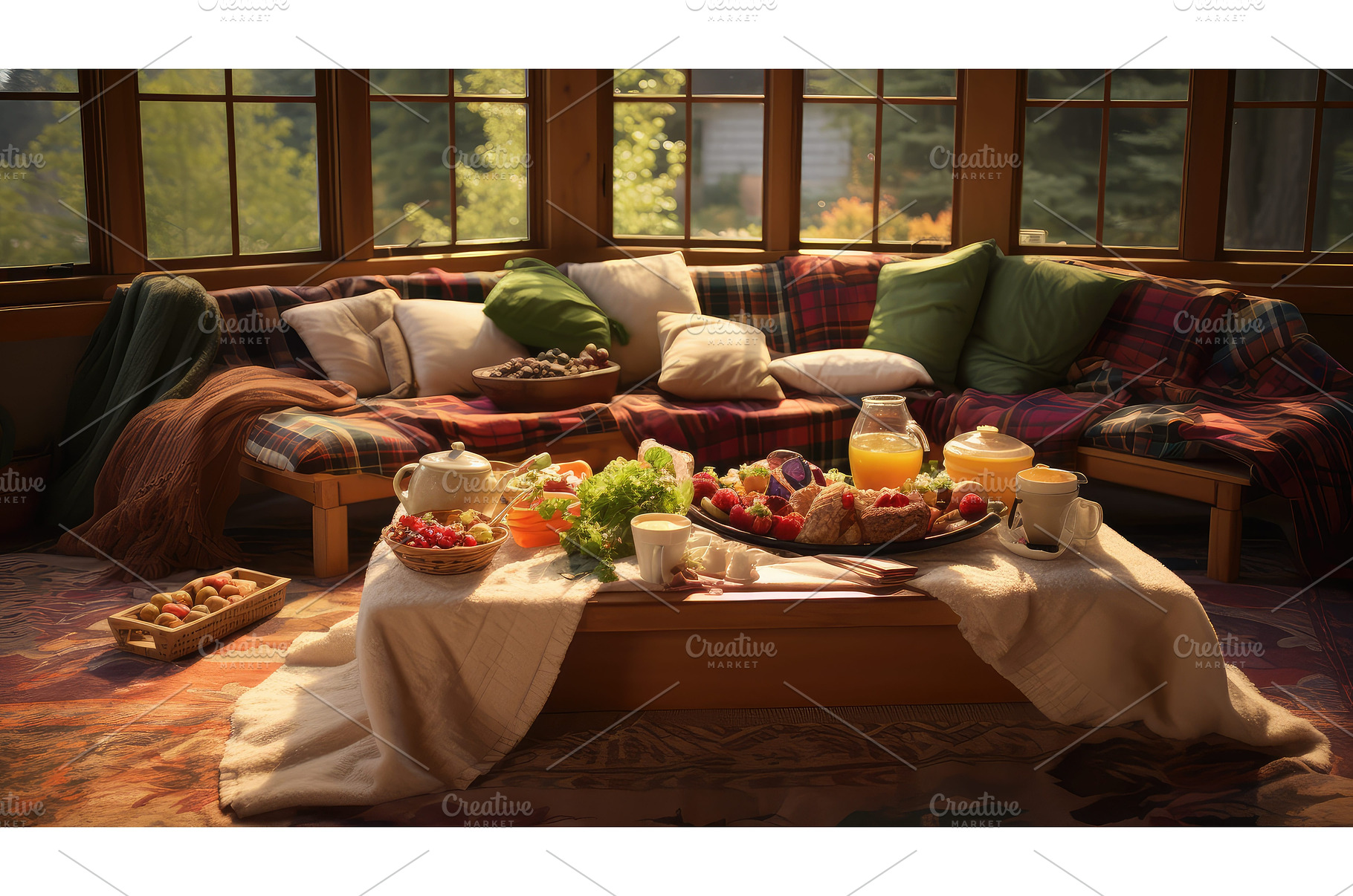 food indoor picnic ai generated, a Sports & Recreation Photo by pikepicture