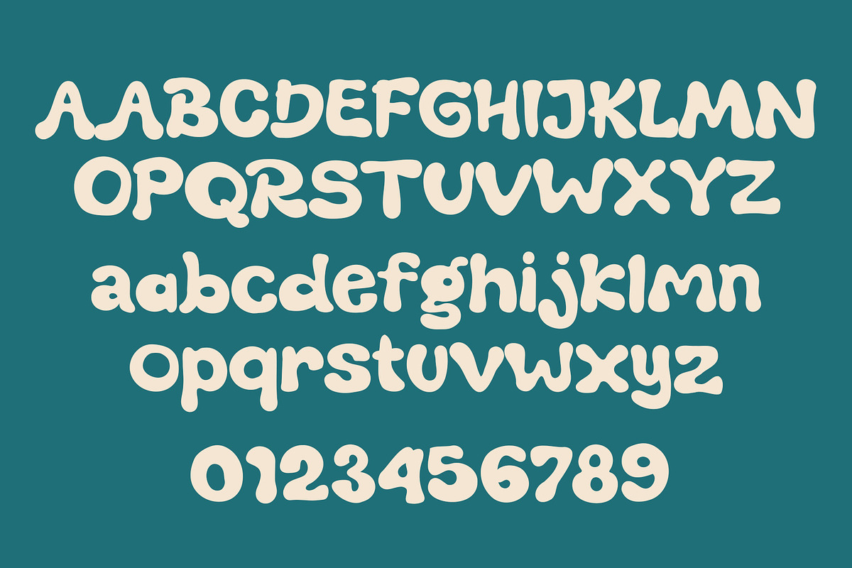 Melloby - Quirky Display Typeface, a Sans Serif Font by Mockmenot (Photo 2 of 7)