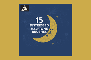 Distressed Vector Halftone Brushes