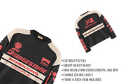 Vintage F1 Jersey Mockup PSD, a Shirt Mockup by std.badboy (Thumbnail 4 of 4)