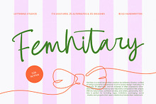Femhitary Bold Handwritten Font