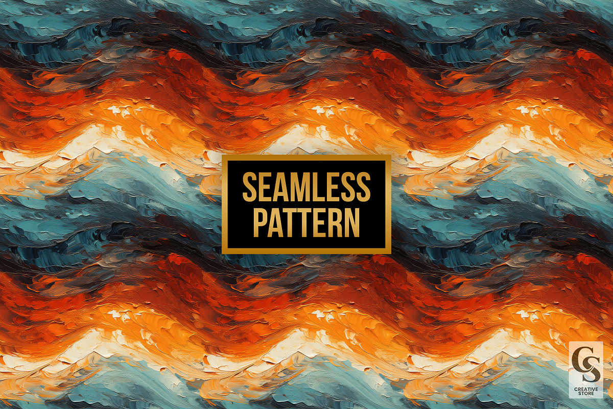 Oil Paint Texture Digital Papers, a Texture Graphic by Creative Store (Photo 3 of 4)