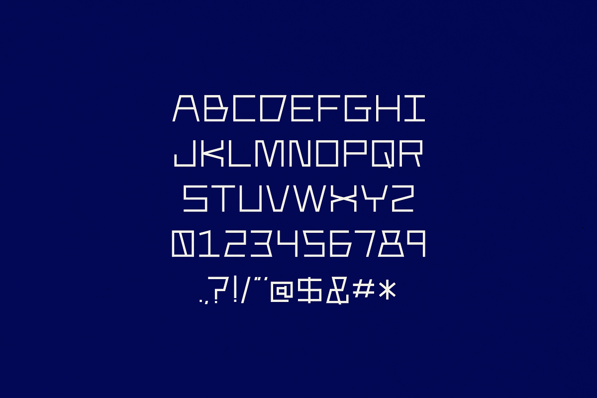 Vandelay - Geometric Display Font, a Font by Sombrero Craft (Photo 2 of 4)