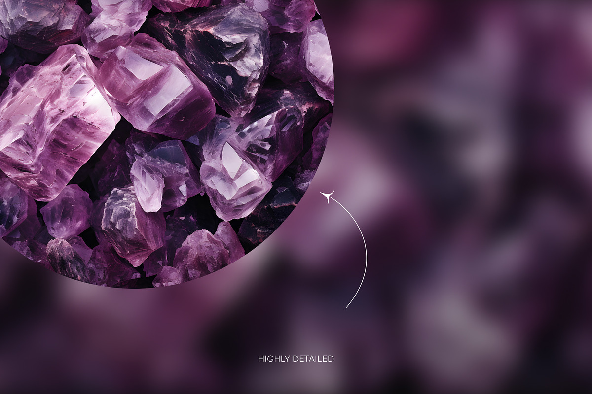 Lepidolite gemstone wallpaper pack, a Wallpaper Graphic by existacial (Photo 3 of 4)