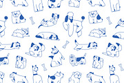 Funny doodle dogs, line art set, an Animal Illustration by PaperTrident (Thumbnail 4 of 4)