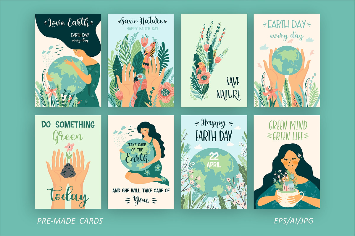 Save Nature. Vector collection, a Person Illustration by Nadia Grapes (Photo 5 of 9)