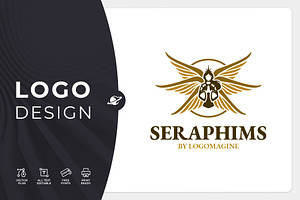 Seraphims - Angel Logo Template