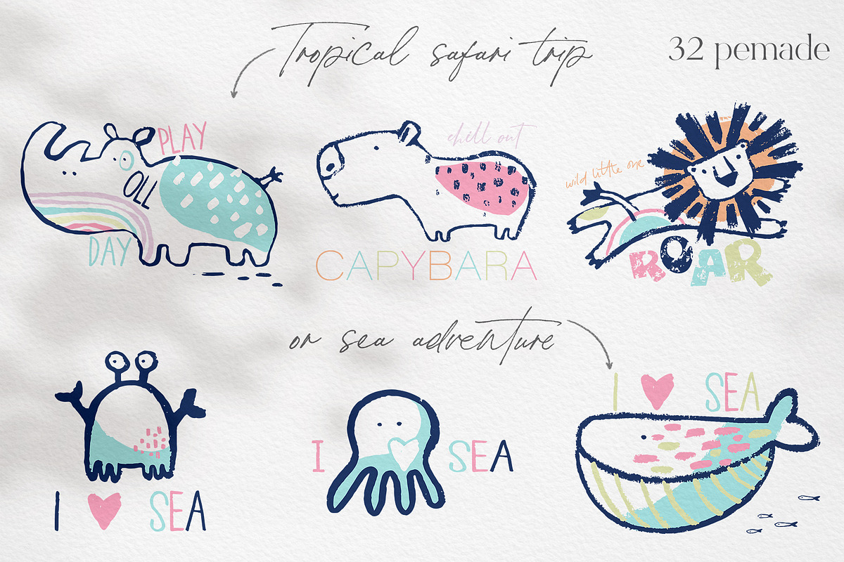 Summer Vibe Prints, an Animal Illustration by MeadowFox (Photo 3 of 9)