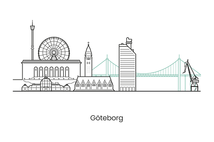 City Skyline Gothenburg, Sweden