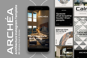 Archéa – Social Media Kit, a Social Media Template by Nenjo Studio