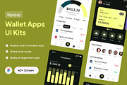 Ngopay - Wallet Apps UI Kits, an UI Kit Template by Minialis (Thumbnail 1 of 6)