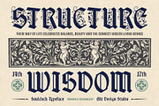Soul Clock Typeface, a Blackletter Font by alit design (Thumbnail 2 of 20)