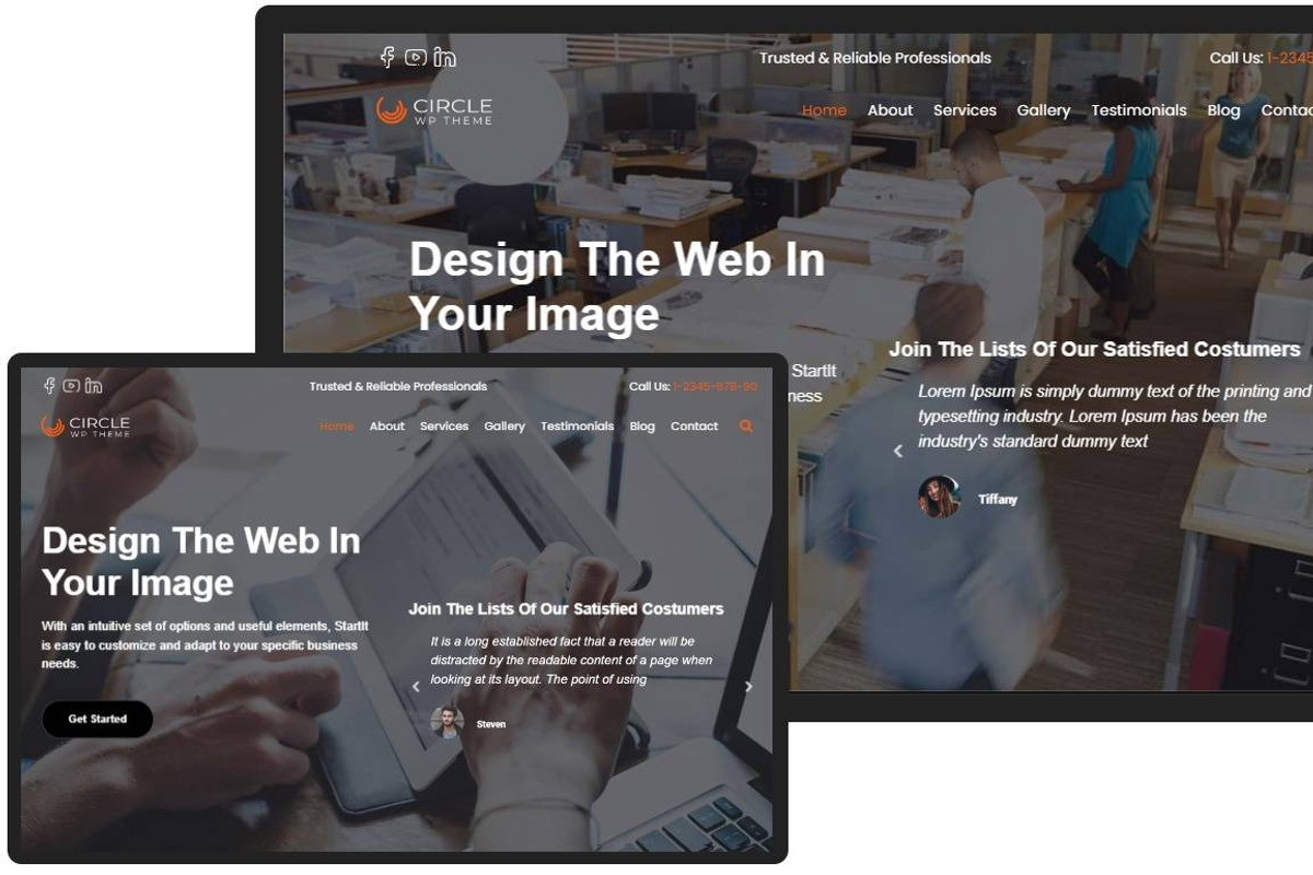 Startup Business WordPress Theme preview 5