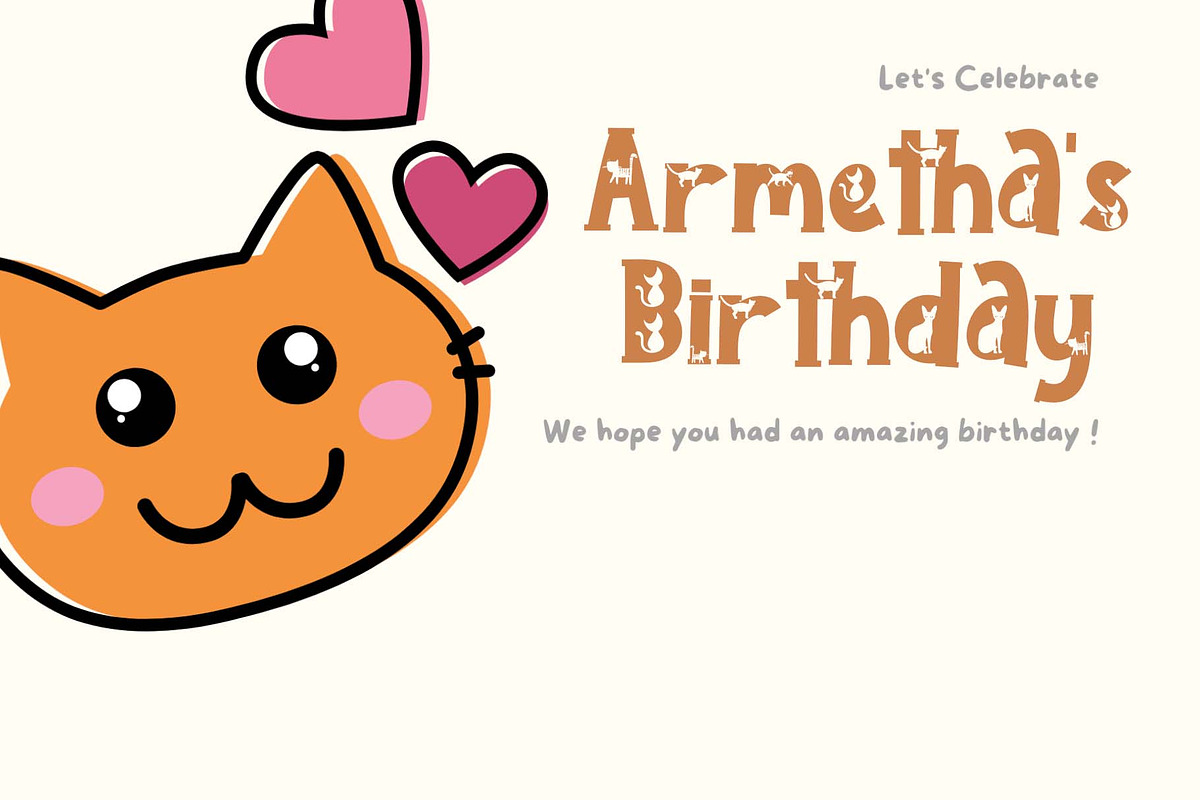 Pimpaw Cat, a Slab Serif Font by Yoga Letter (Photo 2 of 6)