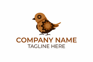 Robotic Sparrow icon logo
