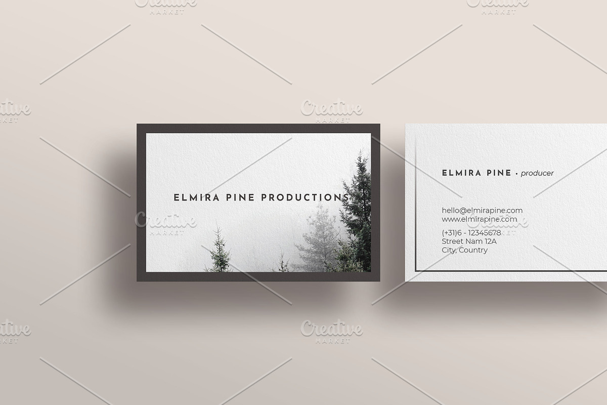 PINE BUSINESS CARD TEMPLATE (PSD), a Templates & Theme by Studio Letsch & de Clercq (Photo 2 of 2)