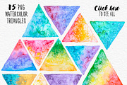 Geometric Watercolor + Gold Bundle, a Texture Graphic by Anna Faun (Thumbnail 3 of 9)