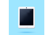 3D White touchscreen tablet PC, an Object Illustration by Abscent (Thumbnail 1 of 3)