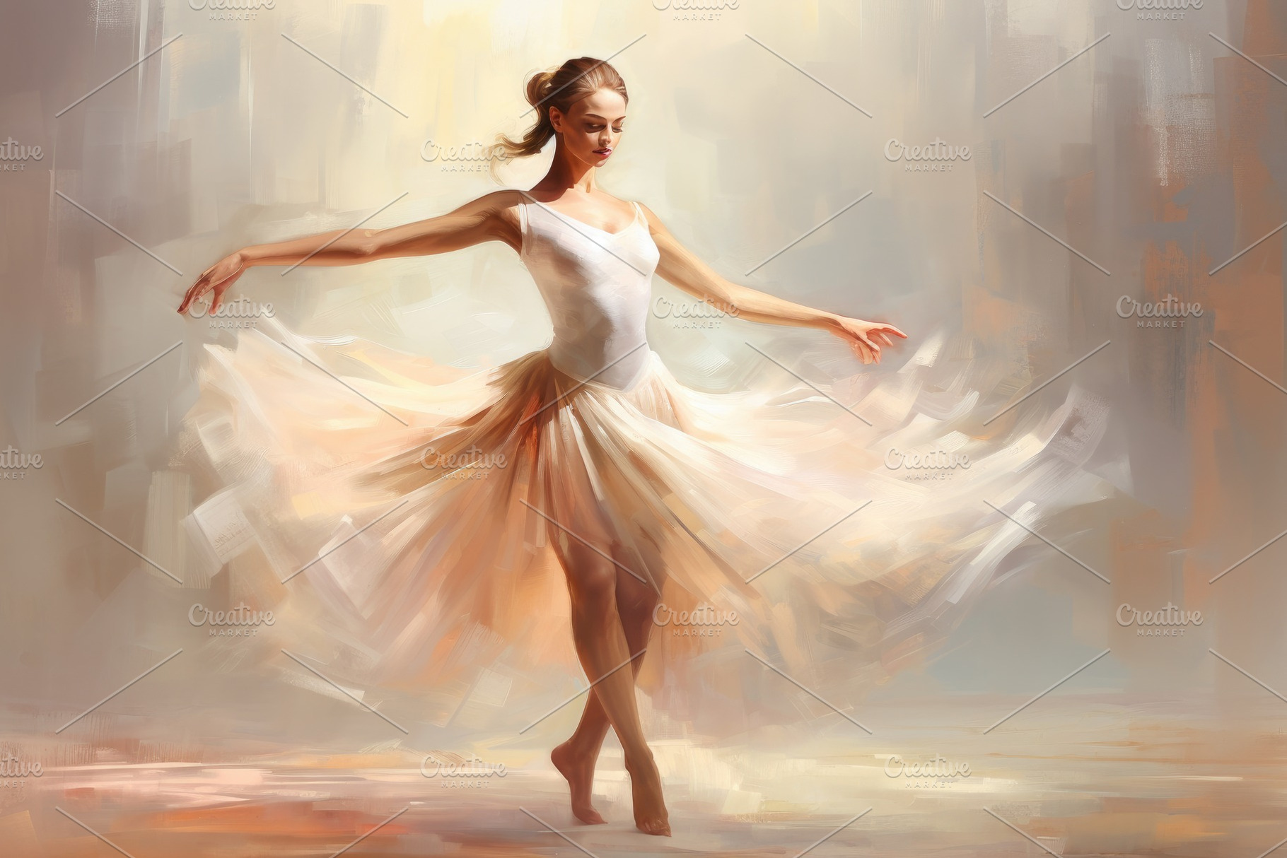 Young beautiful ballerina in white t, a Photo by Iftikhar Alam