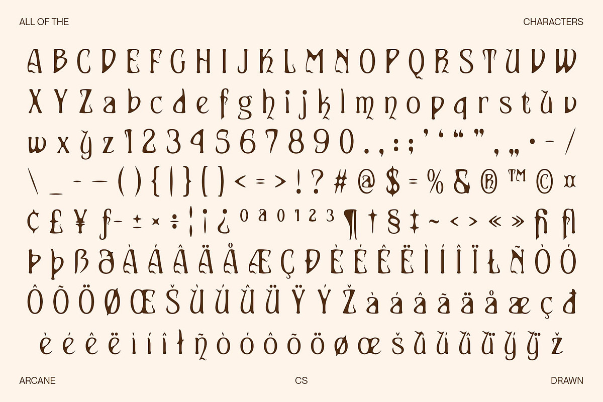 CS Arcane Drawn, a Serif Font by Craft Supply Co. (Photo 8 of 8)