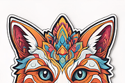 Boho Psychedelic&Sugar Skull Sticker, an Illustration by ETARA by Mea Hau (Thumbnail 2 of 7)