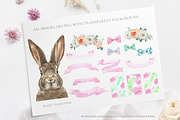 Watercolor Easter Bunny Creator, an Animal Illustration by Catherine Wheel (Thumbnail 8 of 15)