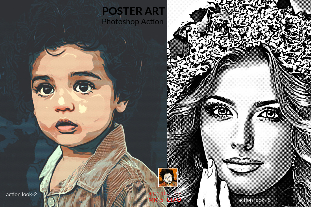 Poster Art Photoshop Action, an Action Add-On by MRI STUDIO (Photo 5 of 6)