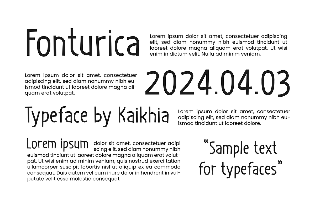 Fonturica, Modern Casual Font., a Sans Serif Font by Kaikhia (Photo 4 of 9)