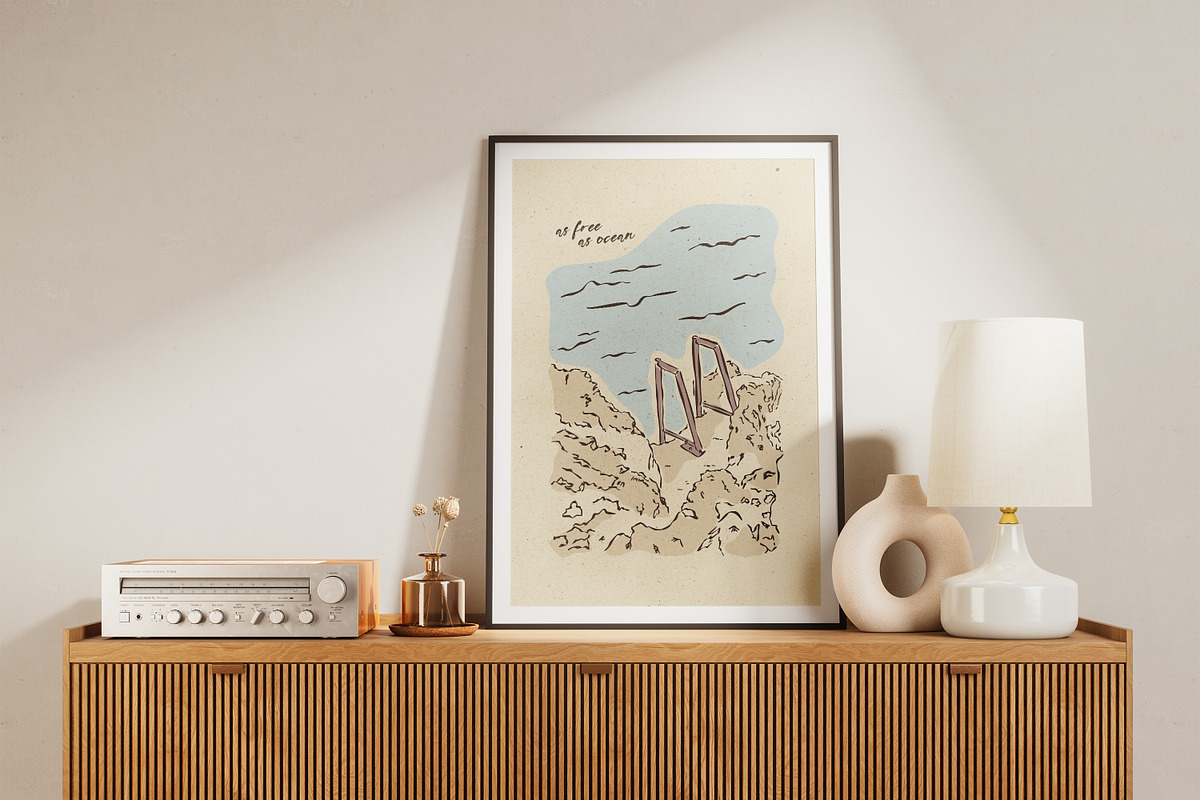 Mediterranean Vacation Print Posters, an Object Graphic by DesignThatMatters (Photo 9 of 13)