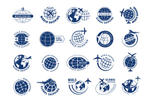 Shipping service. Worldwide delivery, a Transportation Illustration by Onyx